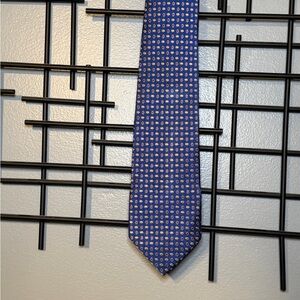 Ralph Lauren Blue and Gold Patterned Tie
